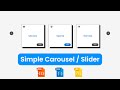 Create stunning Carousel / Slider using simple HTML CSS and JS