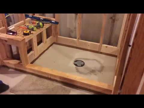 Shower pan with bench Shower pan with bench