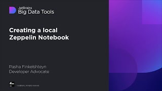 Creating a Local Zeppelin Notebook