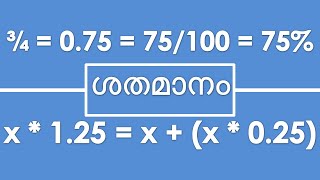 ശതമാനം എന്നാൽ എന്താണ് ? അത് കണക്കുകൂട്ടുന്നതെങ്ങിനെ ?