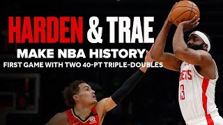 James Harden (41 PTS) & Trae Young (42 PTS)  Both Drop 40-Point Triple-Doubles | Highlights