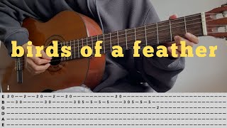 birds of a feather - billie eilish | simple guitar tabs