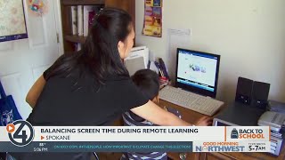 Balancing screen time during remote learning