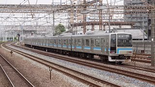 相模線 205系500番台 R4+R5編成 廃車回送 鶴見駅通過