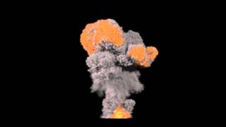 houdini 12 pyro explosion test (light scattering)
