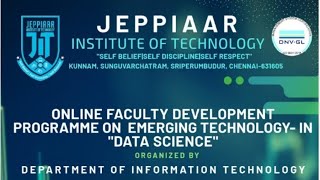 FDP on Data Science Day 3(20-05-2020)