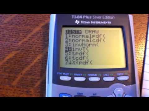 Finding a T critical value on the TI-84 Finding a T critical value on the TI-84