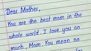Mother's day card writing || Happy mother's day 2023 writing || Mother's day message