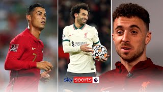 Jota opens up on what it's like playing alongside Ronaldo and Salah! 🤩