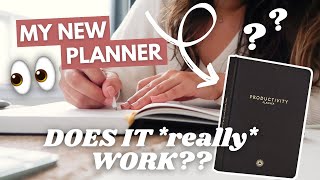 Can a PRODUCTIVITY PLANNER make you PRODUCTIVE?! 👀 I put it to the test!