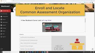Common Assessment - How to Enroll