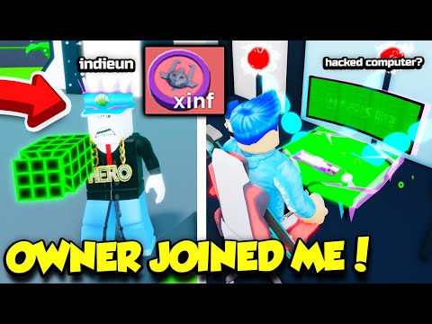 The OWNER Of YouTube Simulator JOINED ME And GAVE ME INFINITE TOKENS AND SOMETHING ELSE... (Roblox)