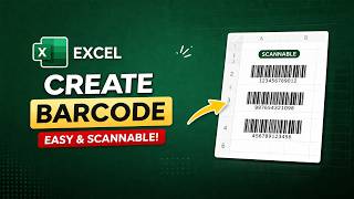 Create Barcode in Excel in Minutes | No Add-ins Needed!