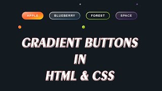 Animated Gradient Buttons on Hover Using HTML & CSS