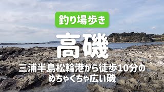 【神奈川の釣り場】高磯〜三浦半島松輪港から徒歩10分のめちゃくちゃ広い磯〜