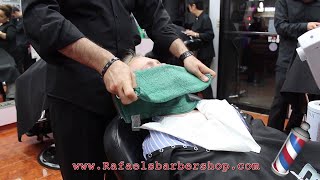 Rafaels Barbershop Vintage  Royal Shave best barber shop in New York City