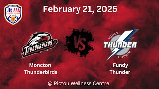 Moncton Thunderbirds vs Fundy Thunder