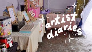 Vending at the Coldest Art Market Ever ❄️ Artist Diaries