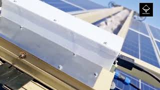 Hekabot Solar Panel Cleaning Robot Heka 3.3 in action