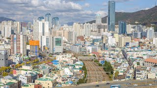 4K 타임랩스 부산 _ 산복도로마을. 영주동 수정동 범천동 좌천동 동대신동 HillSide Road Village  Sanbokdoro Timelapse. Nightscape