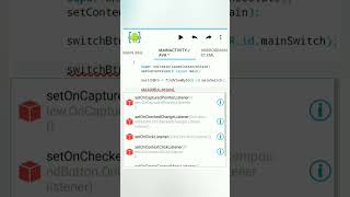 Switch app android studio - how to set switch on off Java using AIDE mobile app