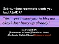 Sub tsundere roommate wants you bad (M4F ASMR RP)(Enemies to lovers)(MSub)(Kisses)(Patreon preview)