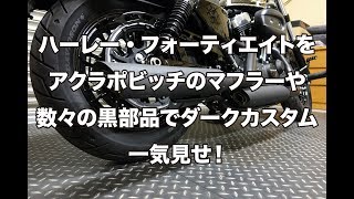 ハーレー・48のダークカスタム化の工程を一気見せ！…#018