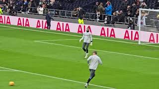 BRANDON AUSTIN: The Spurs Goalkeeper Warming-Up Pre-Match: Making His Debut Against Newcastle United