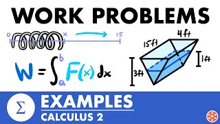Work Problems Examples | Calculus 2 - JK Math