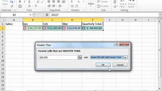 Excel 2010 Tutorial Conditional Formatting Microsoft Training Lesson 14.1