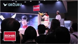 [ROHM] 「Lazurite Fly」が実現する折り鶴飛行体 - 飛行デモンストレーション - (CEATEC JAPAN 2015)