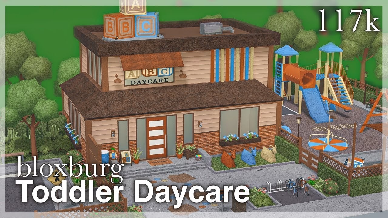 Bloxburg Toddler Daycare Speedbuild рџ љ Exterior No Custom Colors