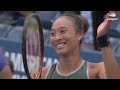 zheng qinwen vs. jule niemeier extended highlights 2024 us open round 3