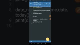 Python 🐍 on Android: 13 Format a Date and Time using the strftime() Method