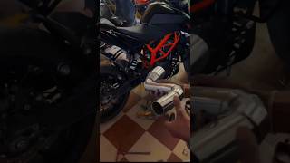 duke 390 full system exhaust rpm sound #video