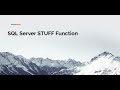 SQL Server STUFF Function Tutorial