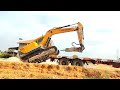 poclain loading unloading with breaker excavator breaker ke sath kaise load kare