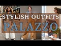 2024 Fashion Trends | Stylish Palazzo Pants Outfit Ideas | How To Style Wide-Leg Pants