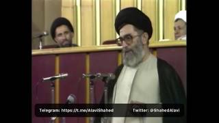 ویدیویی از جلسه مجلس خبرگان برای انتخاب سید علی خامنه‌ای به مقام رهبری و ولایت فقیه؛ خرداد ۱۳۶۸