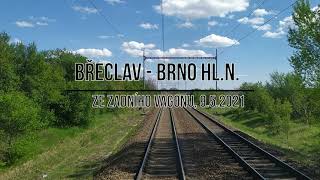 Břeclav - Brno hl.n. • Ze zadního vagonu