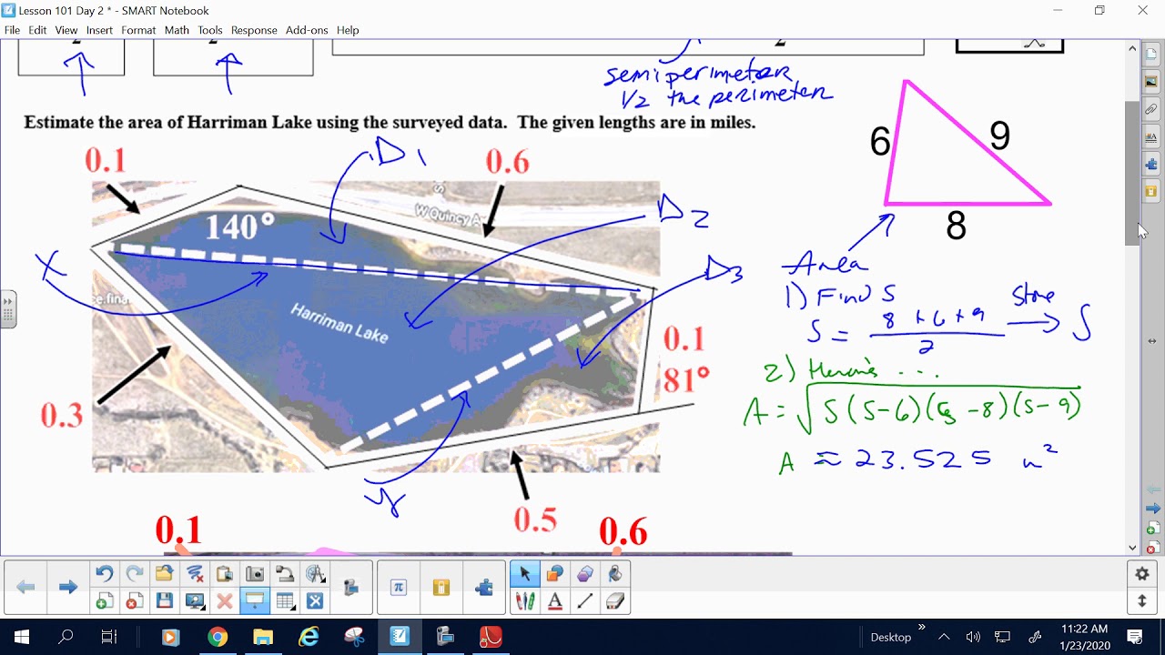 101 Part B Heron's Formula - YouTube