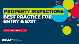 Webinar - Inspections – Best Practice for Entry & Exit