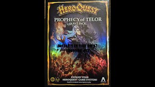 What's In the box? Ep47e Heroquest Prophecy Of Telor expansion Unboxing