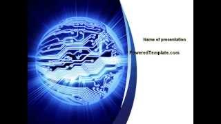 Circuitry PowerPoint Template by PoweredTemplate.com