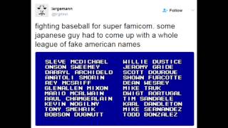 Fake American Names in a Japanese Baseball Game