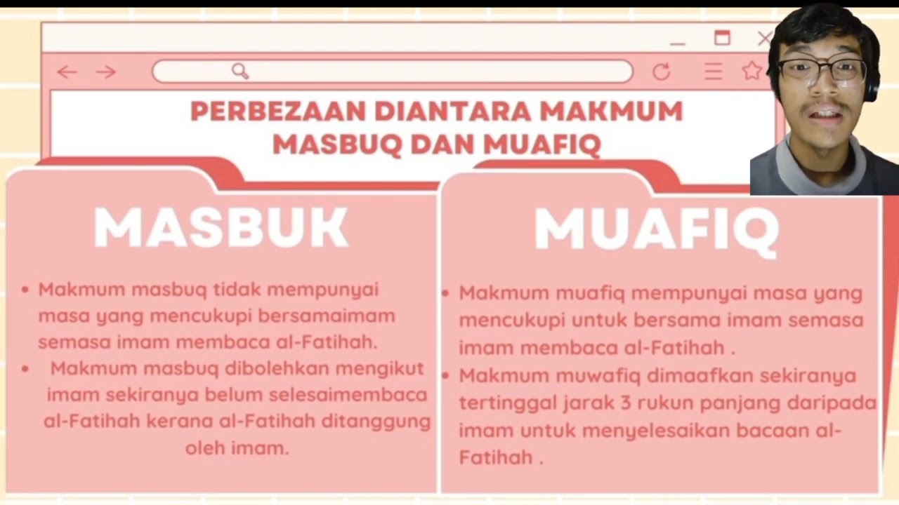 PERBEZAAN DIANTARA MAKMUM MASBUQ DAN MUAFIQ DI DALAM SOLAT BERJEMAAH ...