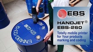 🇬🇧 HANDJET EBS-260 - Film #2 - totally mobile ink jet printer - hand held portable