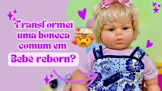 REFORMA da minha BONECA em BEBÊ REBORN? 🤯❤️ | Com itens que tenho em casa // Bonecas da Gii