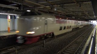 【雨中の疾走】5032M 寝台特急サンライズ瀬戸・出雲　川崎通過　2017.3.27