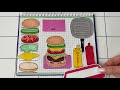 [💸paper diy💸] Cooking a burger 🍔 [ASMR] 버거 만들기 종이